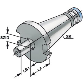 Bohrfutteraufnahme SK 30 DIN 2080