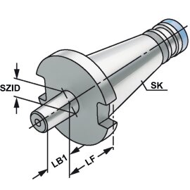 Bohrfutteraufnahme SK 40 DIN 2080