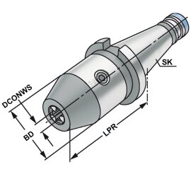 CNC-Bohrfutter SK 30 DIN 2080
