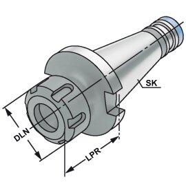 ER-Spannzangenfutter SK 30 DIN 2080