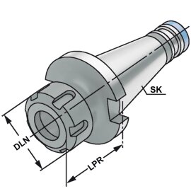 ER-Spannzangenfutter SK 40 DIN 2080