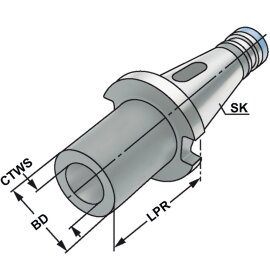 Zwischenhülse SK 30 DIN 2080