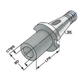 Zwischenhülse SK 40 DIN 2080
