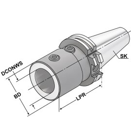Bohrerhalter SK 40 DIN 69871 AD/B