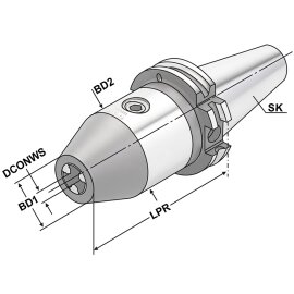 CNC-Bohrfutter SK 40 DIN 69871 AD