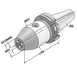 CNC-Bohrfutter SK 50  DIN 69871 AD/B