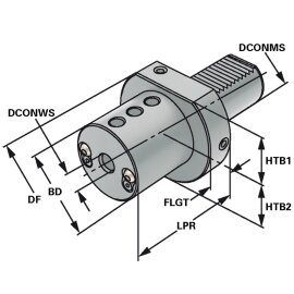 Bohrstangenhalter VDI 20 Form E2 DIN 69880 20