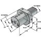 Bohrstangenhalter VDI 25 Form E2 DIN 69880 25
