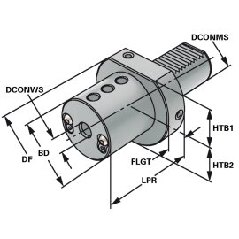 Bohrstangenhalter VDI 50 Form E2 DIN 69880