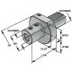 Bohrerhalter für Wendeplattenbohrer VDI 20 E1 DIN 69880