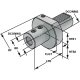 Bohrerhalter für Wendeplattenbohrer VDI 25 E1 DIN 69880