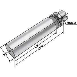 Bohrstangenrohling HSK DIN 69893 HSK-A