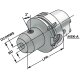 Fräseraufnahme Whistle-Notch HSK DIN 69893 HSK-A