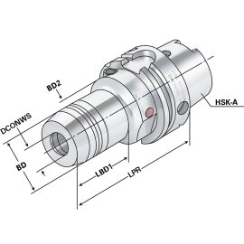 Hydro-Dehnspannfutter HSK 50 DIN 69893 HSK-A