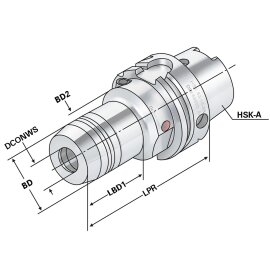 Hydro-Dehnspannfutter HSK 100 DIN 69893 HSK-A