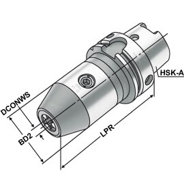 CNC-Bohrfutter HSK 50 DIN 69893 / HSK-A