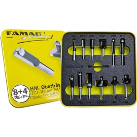 HM-Handoberfräser-Satz Classic-Line 8+4-teilig