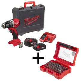 Akku-Schlagbohrschrauber IN2 M18BLPDRC-422C + Bit-Satz...