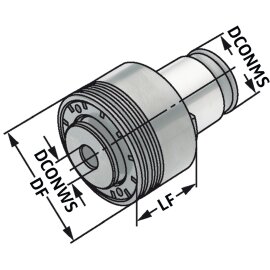 Schnellwechsel-Einsatz mit Sicherheits-Rutschkupplung...