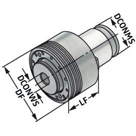 Schnellwechsel-Einsatz mit Sicherheits-Rutschkupplung...