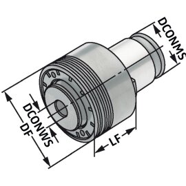 Schnellwechsel-Einsatz mit Sicherheits-Rutschkupplung...