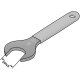 Spannschlüssel für Sechskantmutter