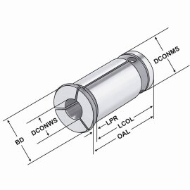 Reduzierhülse für Hydrodehnspannfutter nicht...