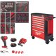 Werkstattwagen Premium Version mit Bestückung rot 246-teilig Milwaukee