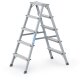 Stufenstehleiter Scana B, beidseitig begehbar Zarges