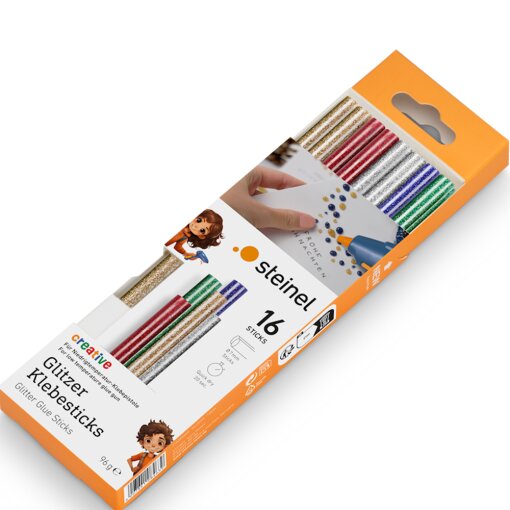 Glitzer Klebesticks Ø 7mm Low Temperature 16 Stück (96 g)