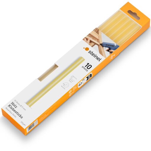 Klebesticks Ø 11 mm Holz 10 Stück (250 g)
