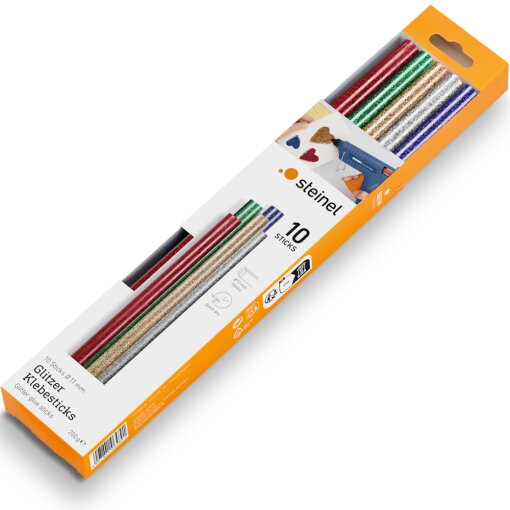 Klebesticks Ø 11 mm Glitzer 10 Stück (250 g)