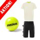 Funktions-T-Shirt 7555 Creme + Handwerker-Shorts + Fußball Fristads