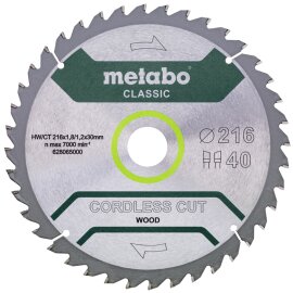 Kreissägeblatt ordless cut wood Metabo