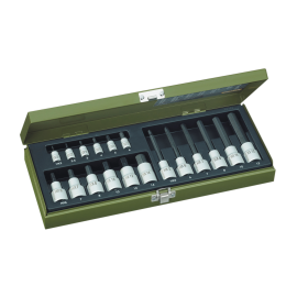 Inbussteckschlüsselsatz   1/2" & 1/4"...